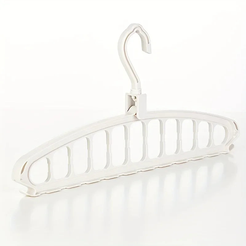 Folding Multi-Hole Clothes Hanger Non-slip Storage Rack