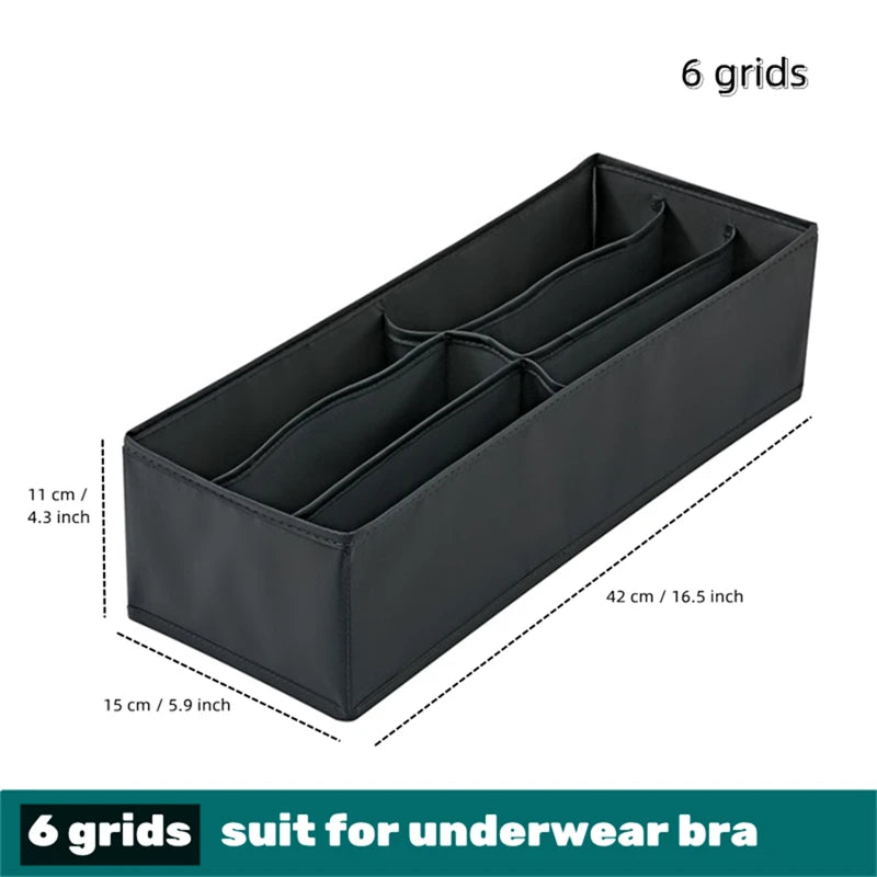 Socks Underwear Organizer Storage Box Washable Odorless Storage Box Drawer Organizer For Lingerie Bras Socks Leggings Organizers