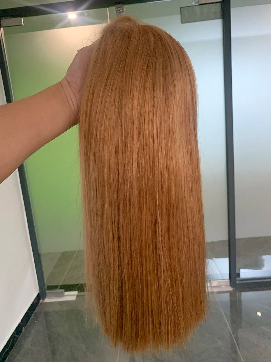 13x4 Bob 27# Colored Honey Blonde Wig Human Hair Vietnamese Closure Wig Human Hair Wigs Transparent Lace Frontal Wig Humain Hair