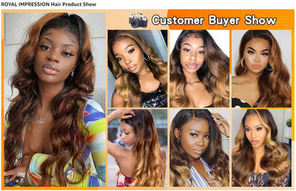 Ombre Color Body Wave Human Hair Bundles with closure 100% Unprocessed Virgin Hair 1b/4/27 Colored Bundles human Hair Extension