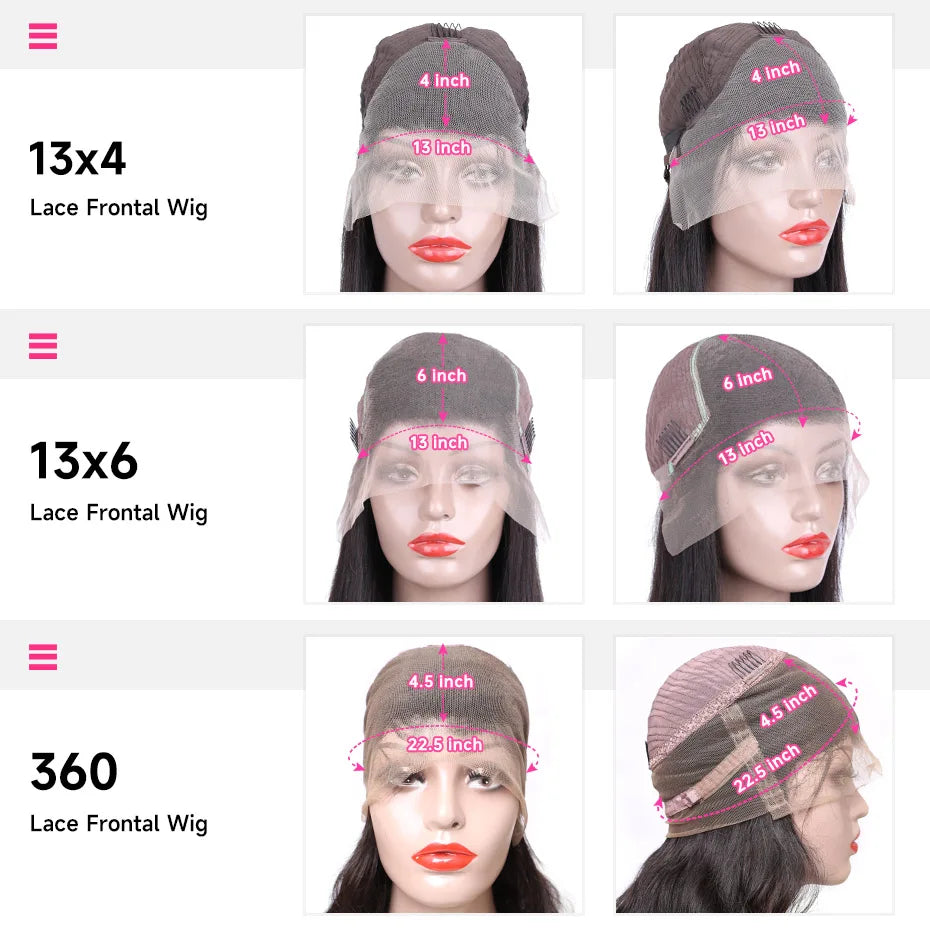 13x4 Lagos Hairline Wig 13x6 360 Lace Front Human Hair Wig 1B Straight Pre Plucked M Shaped Hairline Lace Frontal Wig Human Hair