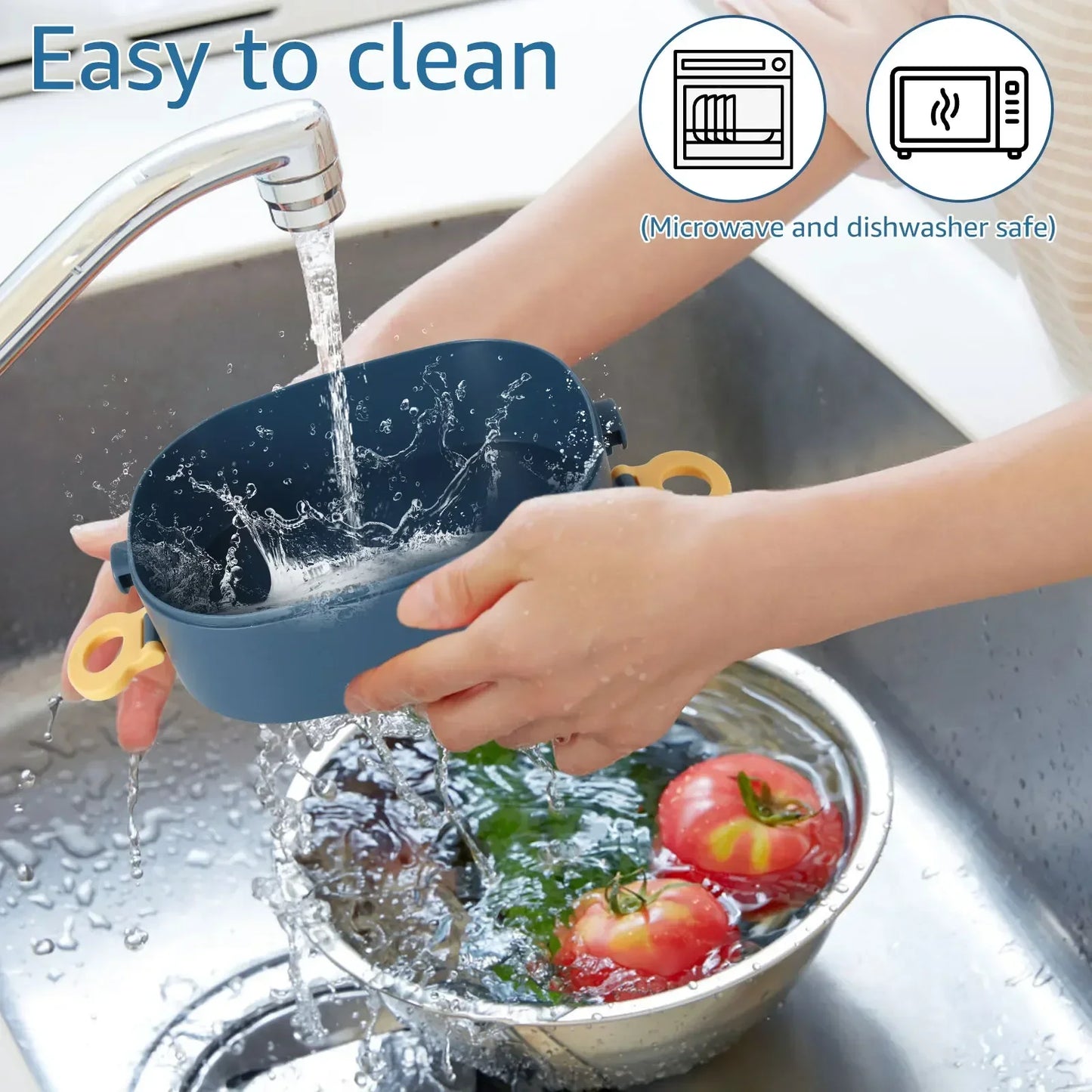 2000ML Lunch Box Portable 3 Layer Bento Box Leakproof