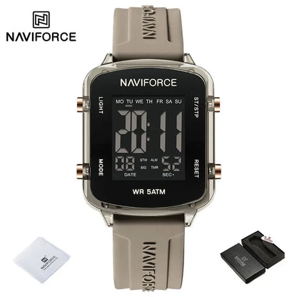 NAVIFORCE 2025 Fashion Watches for Woman LCD Digital Movement