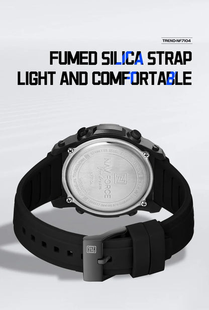 NAVIFORCE NF7104  Men's LCD Digital Casual