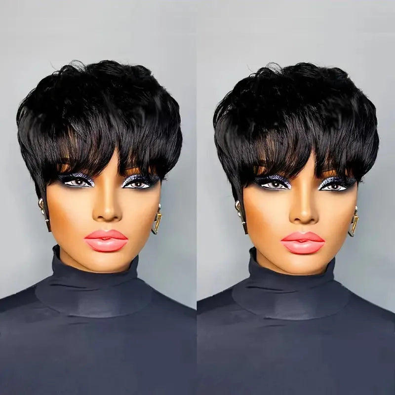 Pixie Cut Wigs Human Hair Short Bob 9A Brazilian