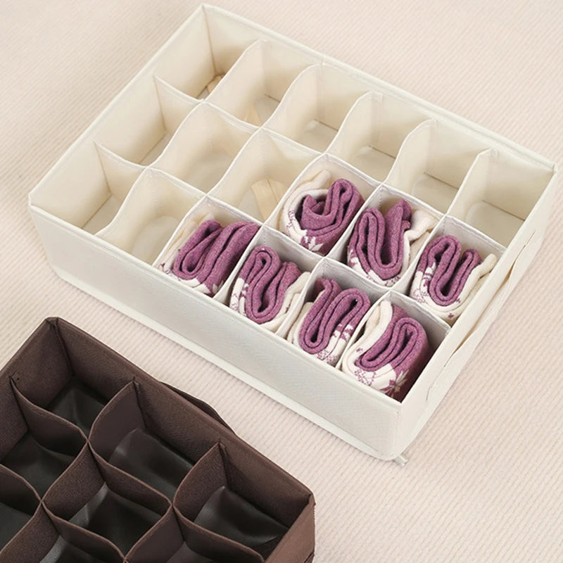 Socks Underwear Organizer Storage Box Washable Odorless Storage Box Drawer Organizer For Lingerie Bras Socks Leggings Organizers