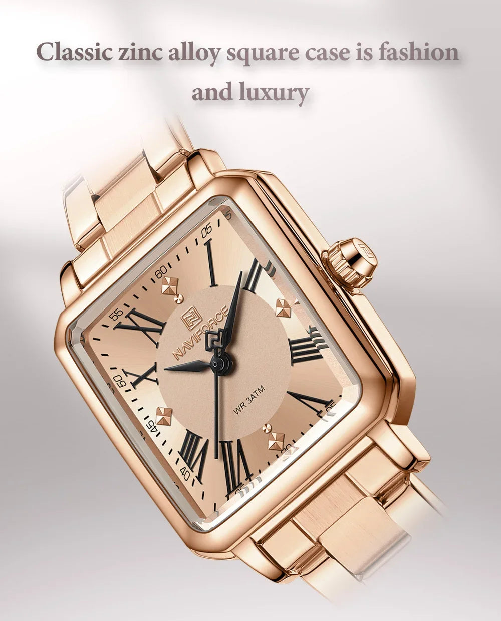 NAVIFORCE Fashion Ladies Watch Stainless Steel Waterproof