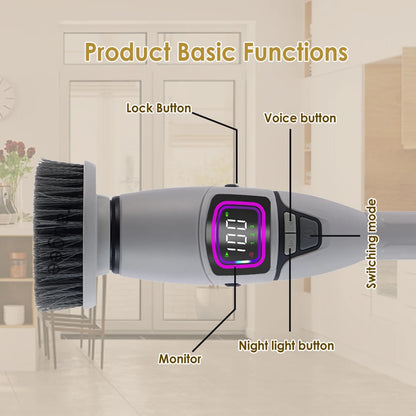 Electric Cleaning Brush 10in1 Multifunctional Wireless Spin Cleaning Brush for Bathroom