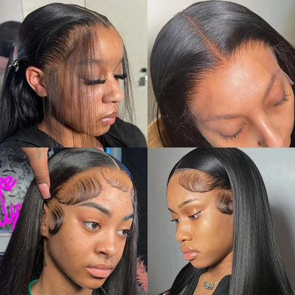 Rosabeauty 30 40 Inch Straight Human Hair Wigs Hd Lace Wig 13x6 Human Hair Bone Straight Lace Frontal Human Hair Wigs For Women