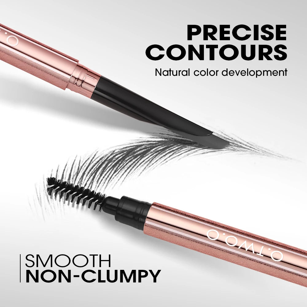 Eyebrow Pencil Waterproof Natural Long Lasting Smooth Fill Fluff Blendable