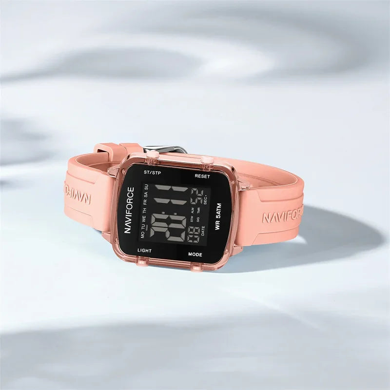 NAVIFORCE 2025 Fashion Watches for Woman LCD Digital Movement