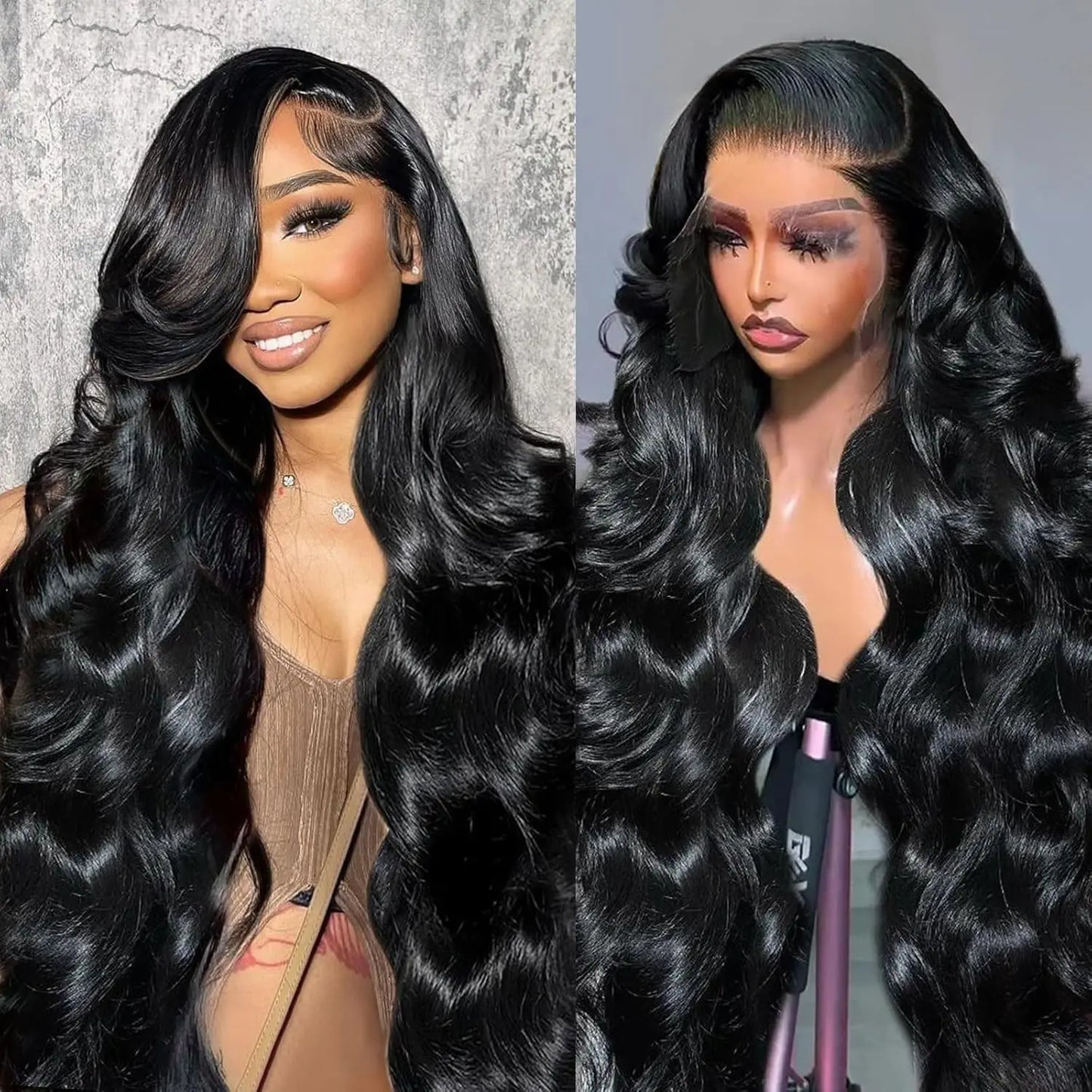 Body Wave 13x6 HD Lace Frontal Wigs Human Hair Colored Chocolate Brown Lace Front Wig 30 36 Inch Replacement Wig For Black Women