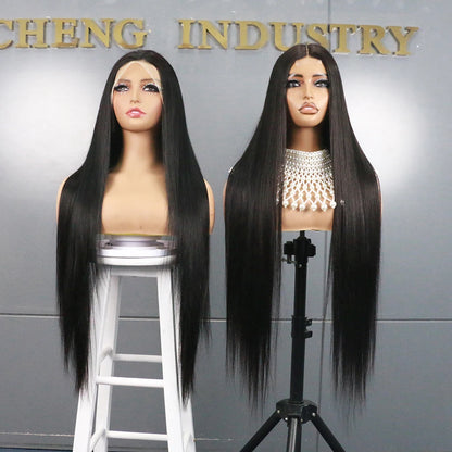 30 Inch 13x6 Lace Front Wigs Human Hair 200 Density Straight HD Lace Front Wigs Pre Plucked Straight Glueless Human Hair Natural
