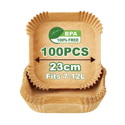 Air Fryer Baking Paper Square Parchment Paper Liners for Ninja/Cosori/Instant Pot 3-12L Airfryer