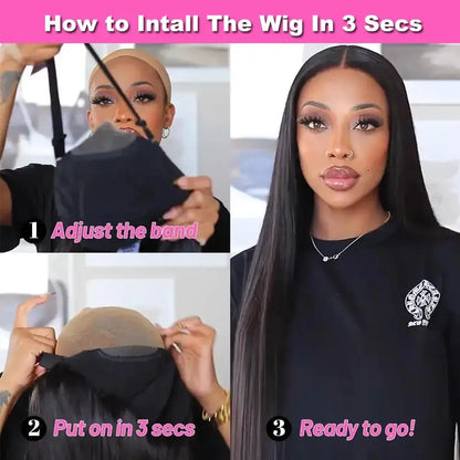 Wear and Go Glueless Wig Human Hair Pre Cut Ready to Wear