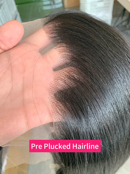 5x5 13x4 13x6 250 Density Bob Human Hair Wig 100% Raw Vietnamese Double Drawn Human Hair Lace Frontal Wig 16 18 20 22 24 26 inch