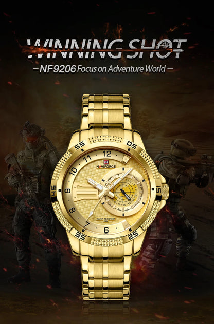 NAVIFORCE Brand Fashion Men's Quartz Watches Waterproof