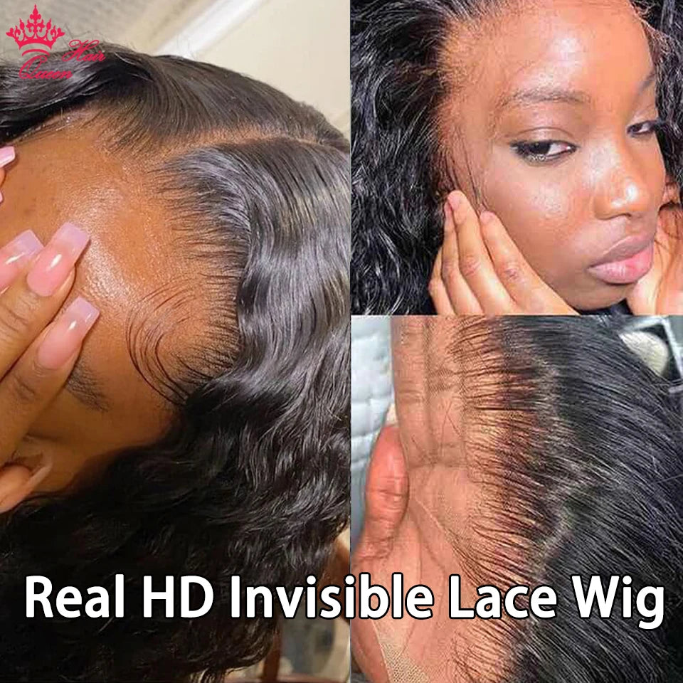 Real Invisible HD Lace Wigs Deep Curly Wave Natural Hairline Human Raw Hair Wigs Indian Pre plucked Lace Front Human Hair Wigs
