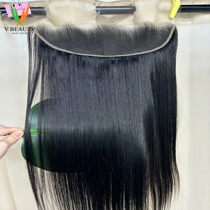 16A Vietnamese Double Drawn Bone Straight Bundles with Lace Closure Raw Hair Bundles Raw Hair