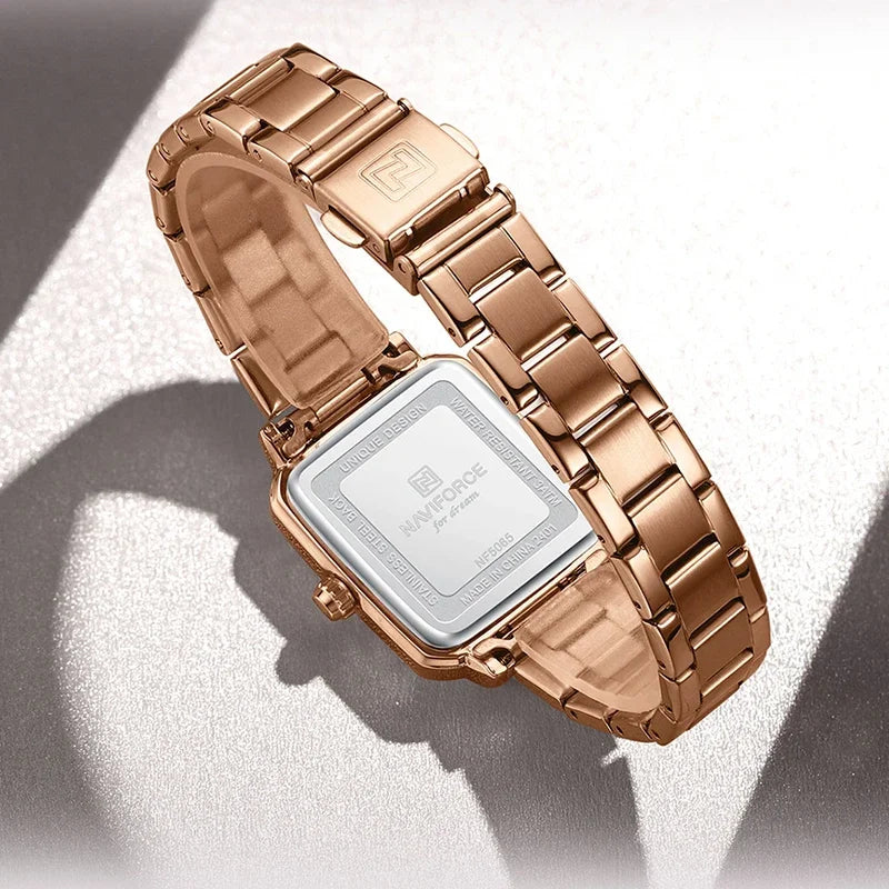 NAVIFORCE Fashion Ladies Watch Stainless Steel Waterproof