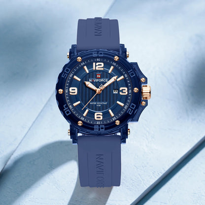 NAVIFORCE Women Luxury Brand Watch Casual Waterproof Quartz