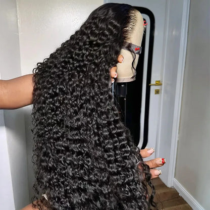 Xcurly 30 inch Loose Deep Wave Glueless 5x5 Ready to Wear Lace Closure Wig Pre Plucked Water Curly HD Lace Front Human Hair Wigs