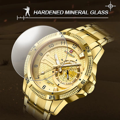 NAVIFORCE Brand Fashion Men's Quartz Watches Waterproof
