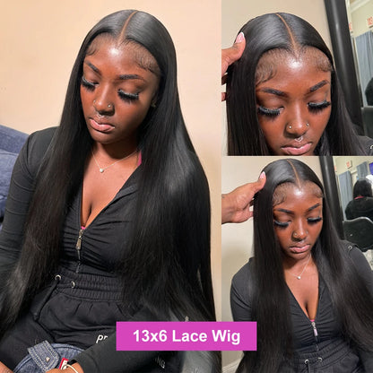 100% Human Hair 13x4 Bone Straight HD Lace Front Wig