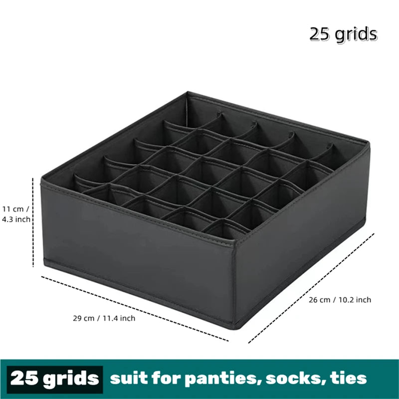 Socks Underwear Organizer Storage Box Washable Odorless Storage Box Drawer Organizer For Lingerie Bras Socks Leggings Organizers