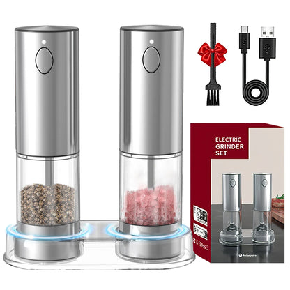 Electric Pepper Grinder Stainless Steel Salt & Pepper