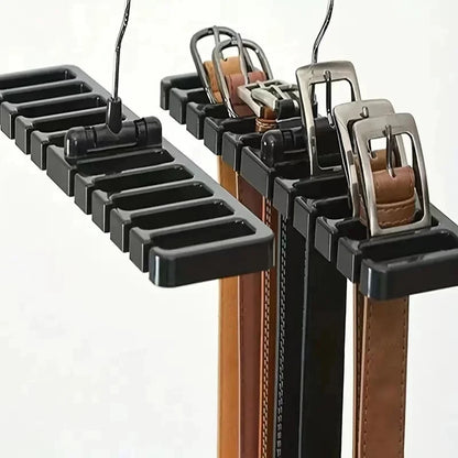 1PCS Tie Belt Hanger Wardrobe Belt Rotating Organizer Rack