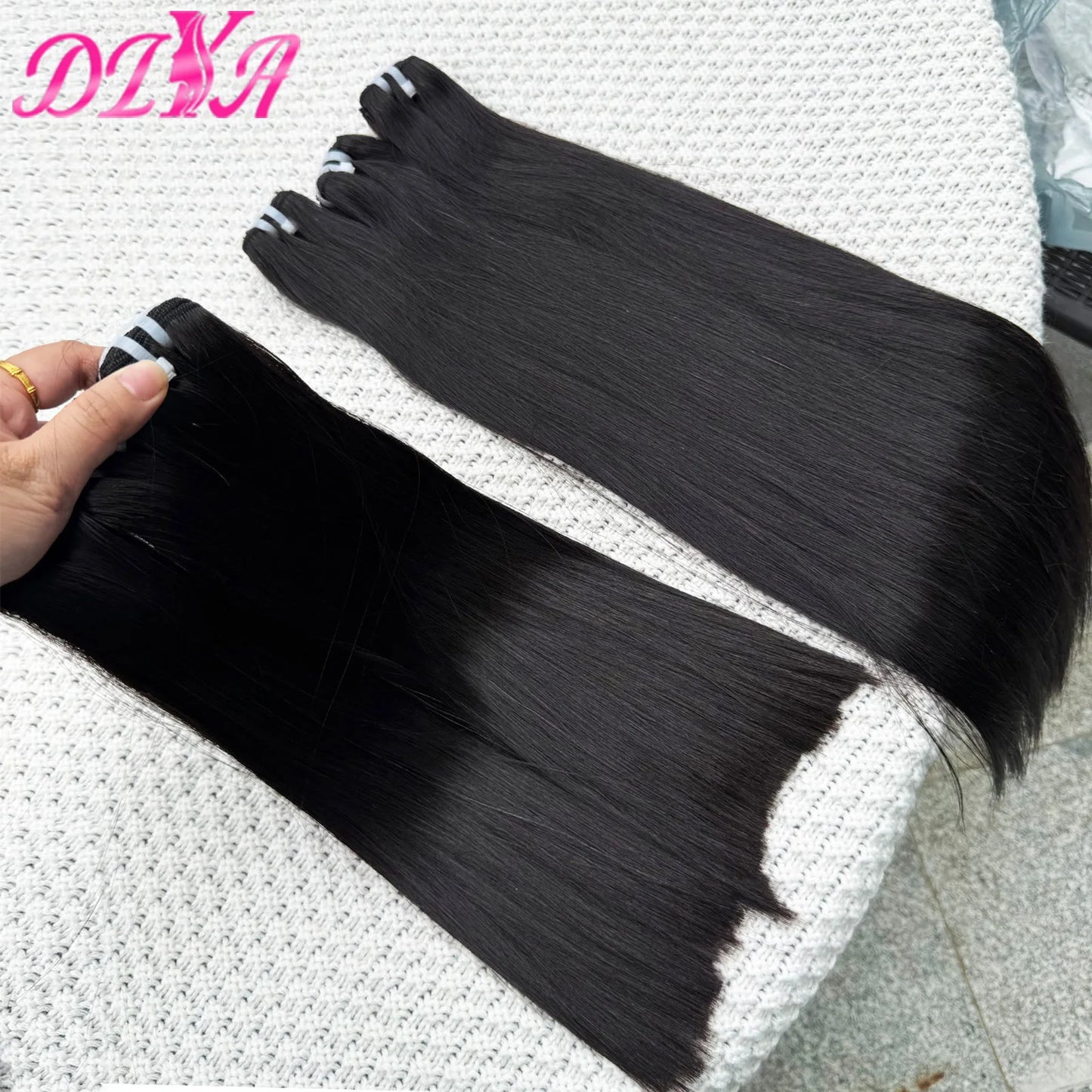 15A Raw Hair Bundles Double Drawn Vietnamese Bone Straight Human Hair Bundles Unprocessed Virgin Hair Extensions for Women