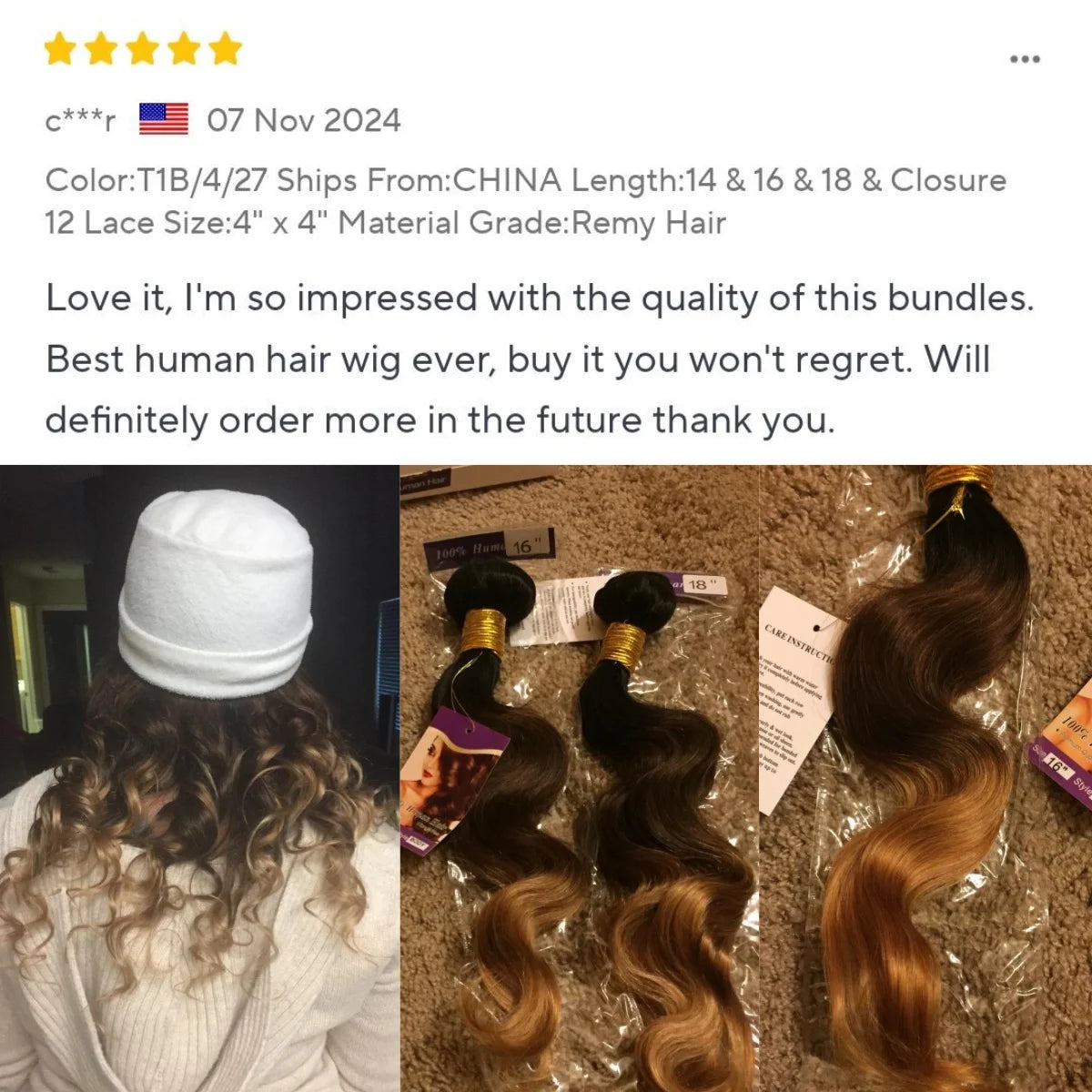 Ombre Color Body Wave Human Hair Bundles with closure 100% Unprocessed Virgin Hair 1b/4/27 Colored Bundles human Hair Extension