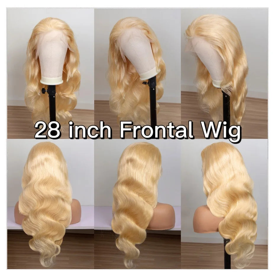 360 Lace Frontal Wig 613 Blonde 13x4 13x6 Body Wave Lace Front Wig Preplucked Brazilian Lace Front Human Hair Wigs 30 32 38 Inch