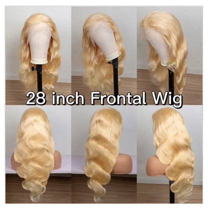 360 Lace Frontal Wig 613 Blonde 13x4 13x6 Body Wave Lace Front Wig Preplucked Brazilian Lace Front Human Hair Wigs 30 32 38 Inch