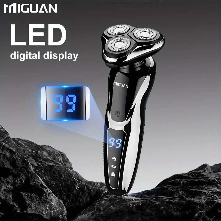 Multi-Function 3-in-1 Electric Grooming Kit-Shaver, Nose Trimmer & Sideburn Razor