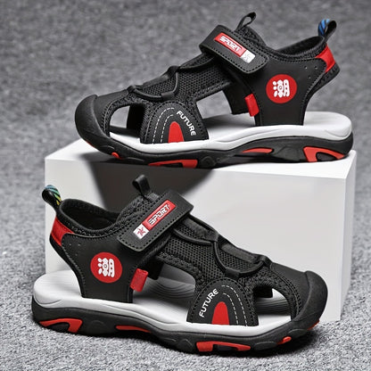 Breathable Mesh Blue & Orange Sandals for Youngsters