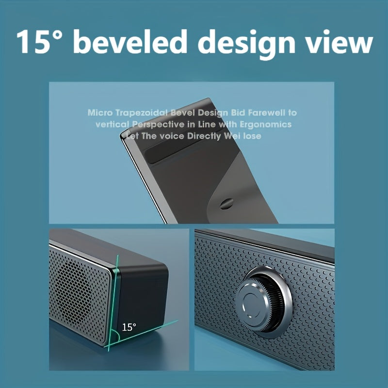 12.4-Inch USB-Powered Desktop Soundbar