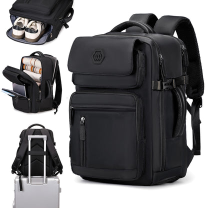 15.6" Laptop Travel Backpack with Shoe Compartment