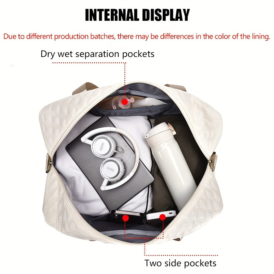 1pc Casual Polyester Travel Duffel Bag