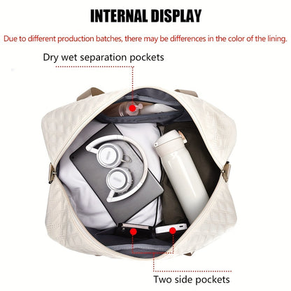 1pc Casual Polyester Travel Duffel Bag
