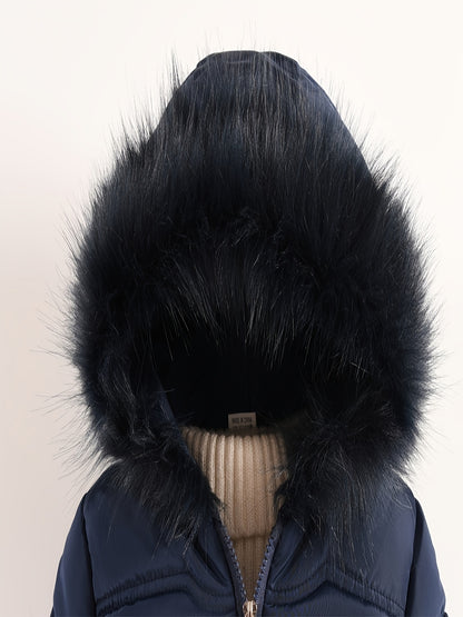 New Girls' Hooded Winter Coat