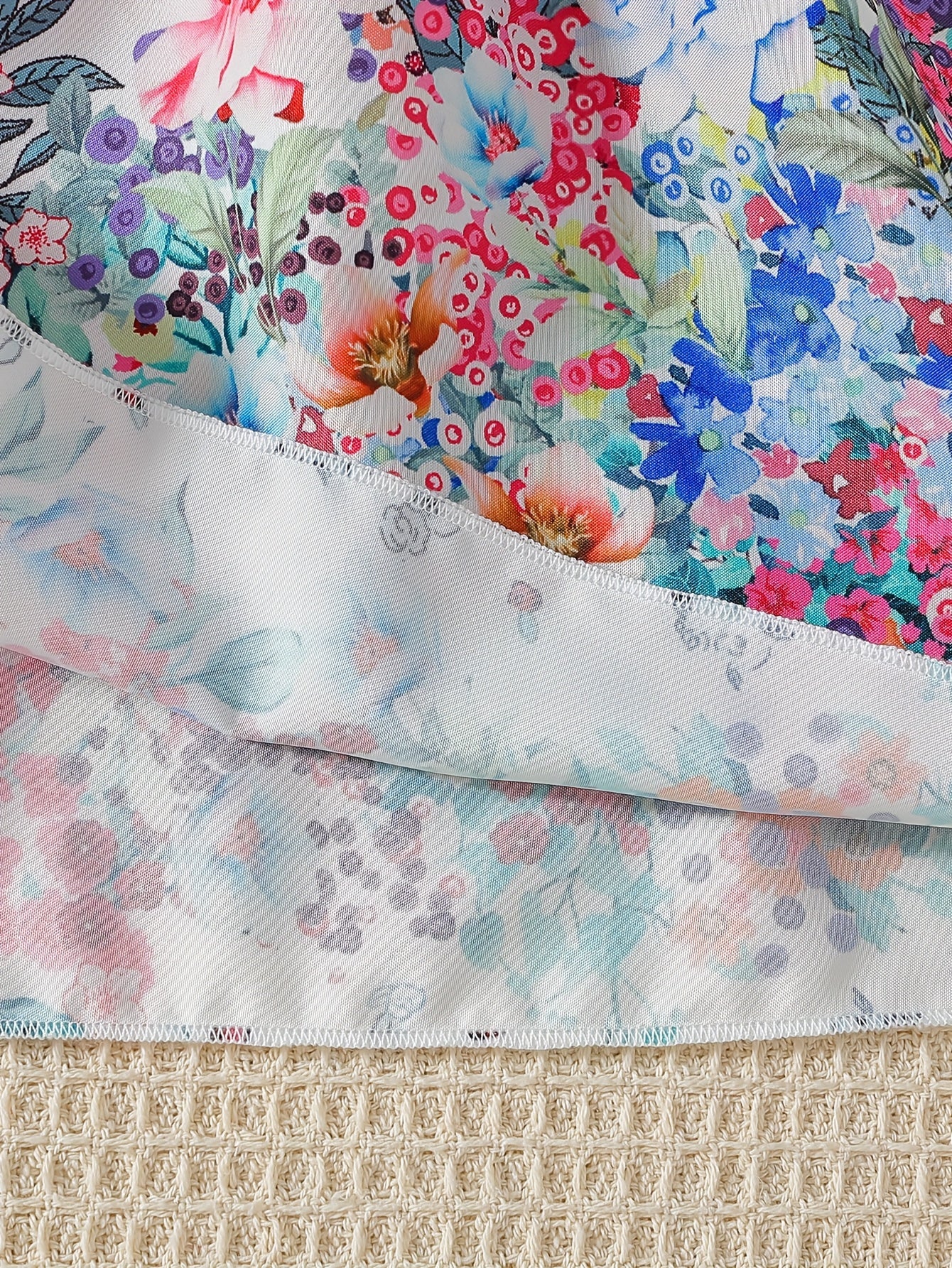 Charming Girls' Summer Dress with Butterfly & Floral Print