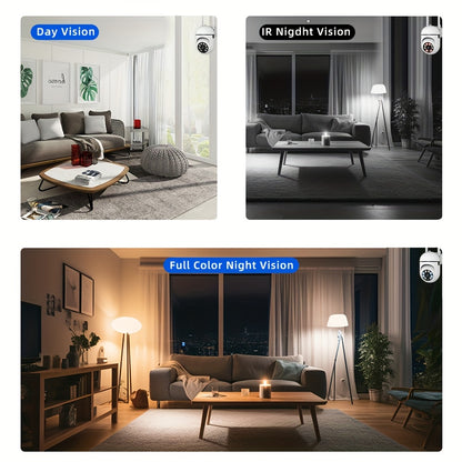 4pcs 1080P HD Security Camera, Color Night Vision HD Camera