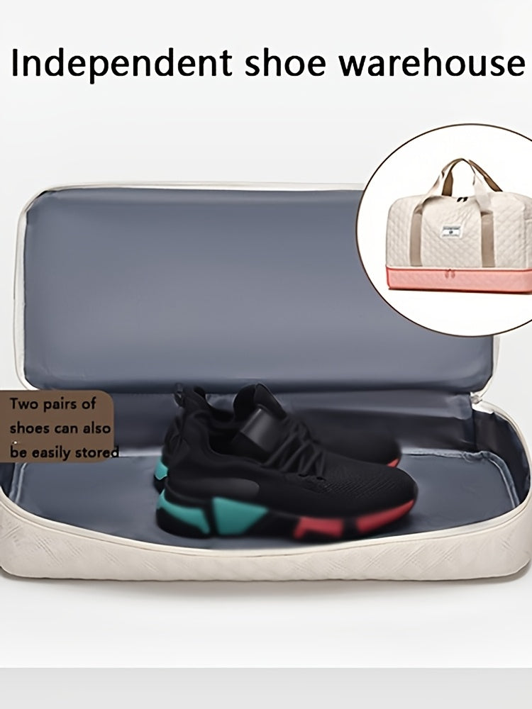 1pc Casual Polyester Travel Duffel Bag