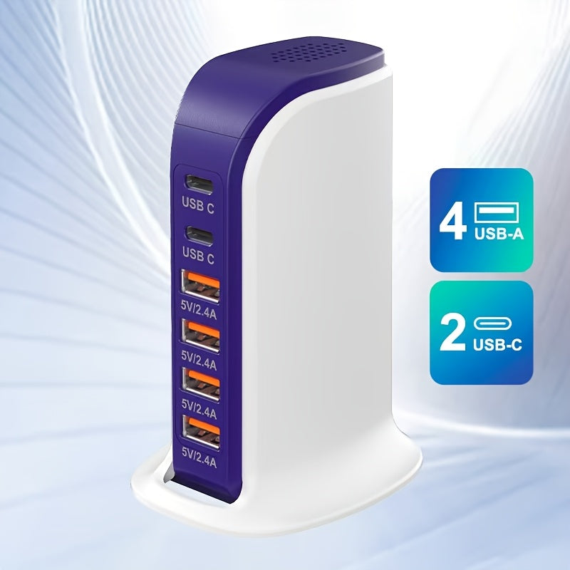 USB Charging Station, 6-Port