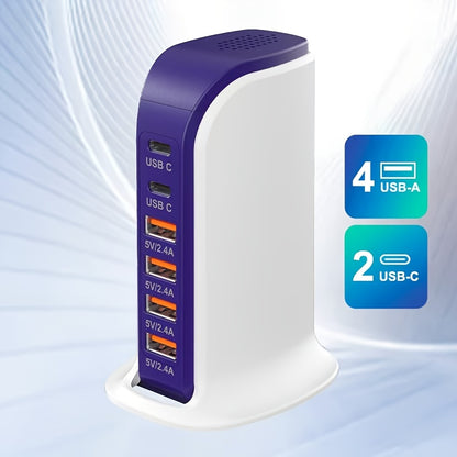USB Charging Station, 6-Port
