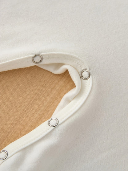 Soft White Bodysuit "My Grandma Loves Me" Elephant Design