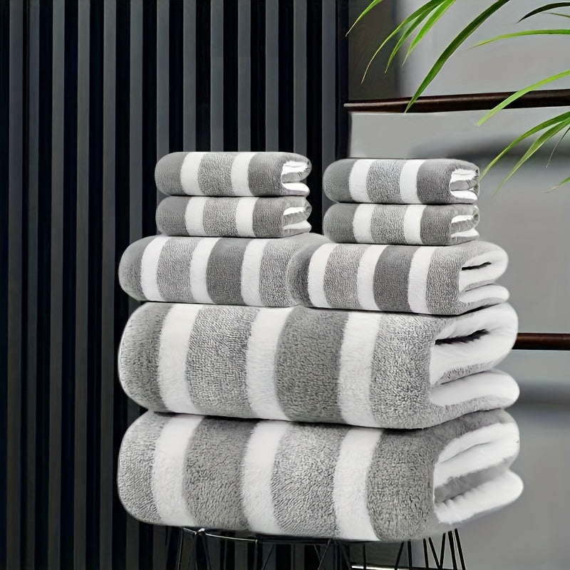 8-Piece Non-Shedding Super Absorbent Ultra-Soft Five Star Hotel