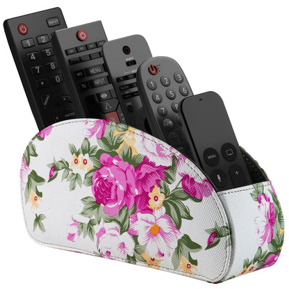 5-Tier Faux Leather Remote Control Holder